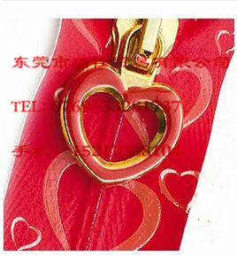 尼龙防水拉链心形拉头