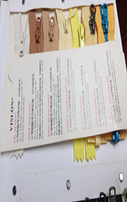 胶牙拉链样品册