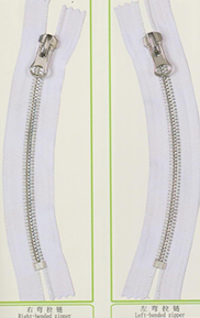 5#金属弯形拉链